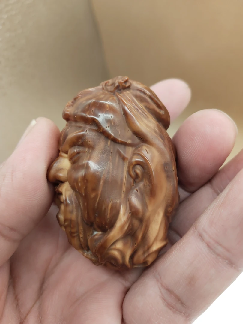 [微瑕款]库克雕刻手把件50mm左右精雕高抛佛珠念珠流行饰品