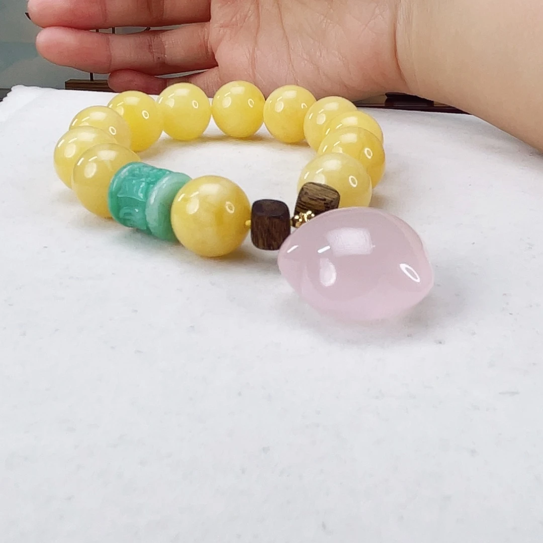 蜜蜡手链未镶嵌蜜蜡15