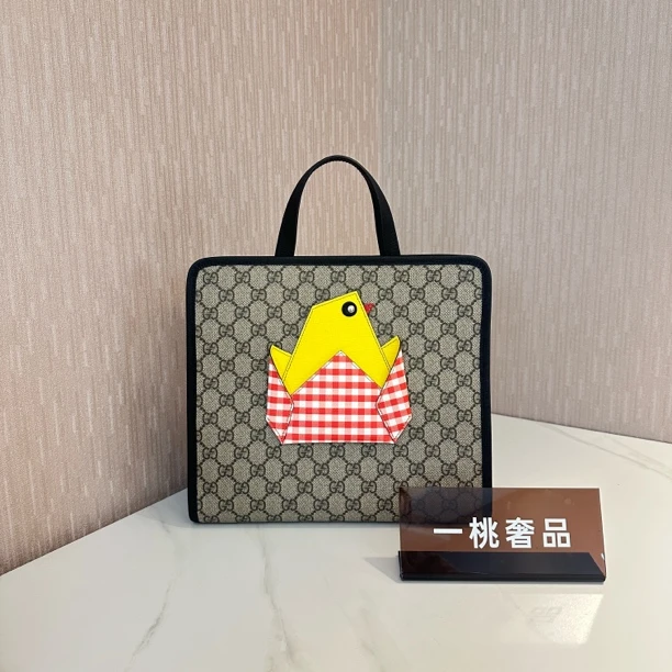 95新 GUCCI/古驰 一桃/98新/古驰 小鸡儿童托特包