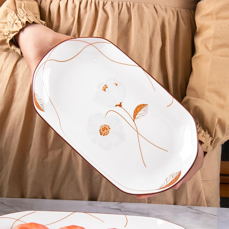 【岁月静好鱼盘12英寸2个装】破损补发