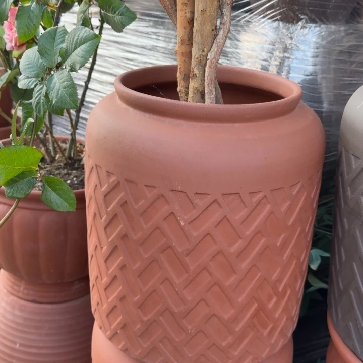 紫砂花盆口25高36宜兴紫砂底部硌皮