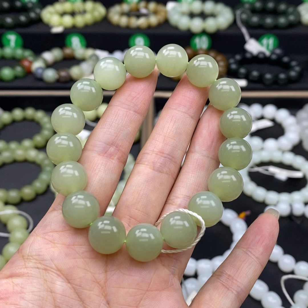 手链未镶嵌和田玉12m m