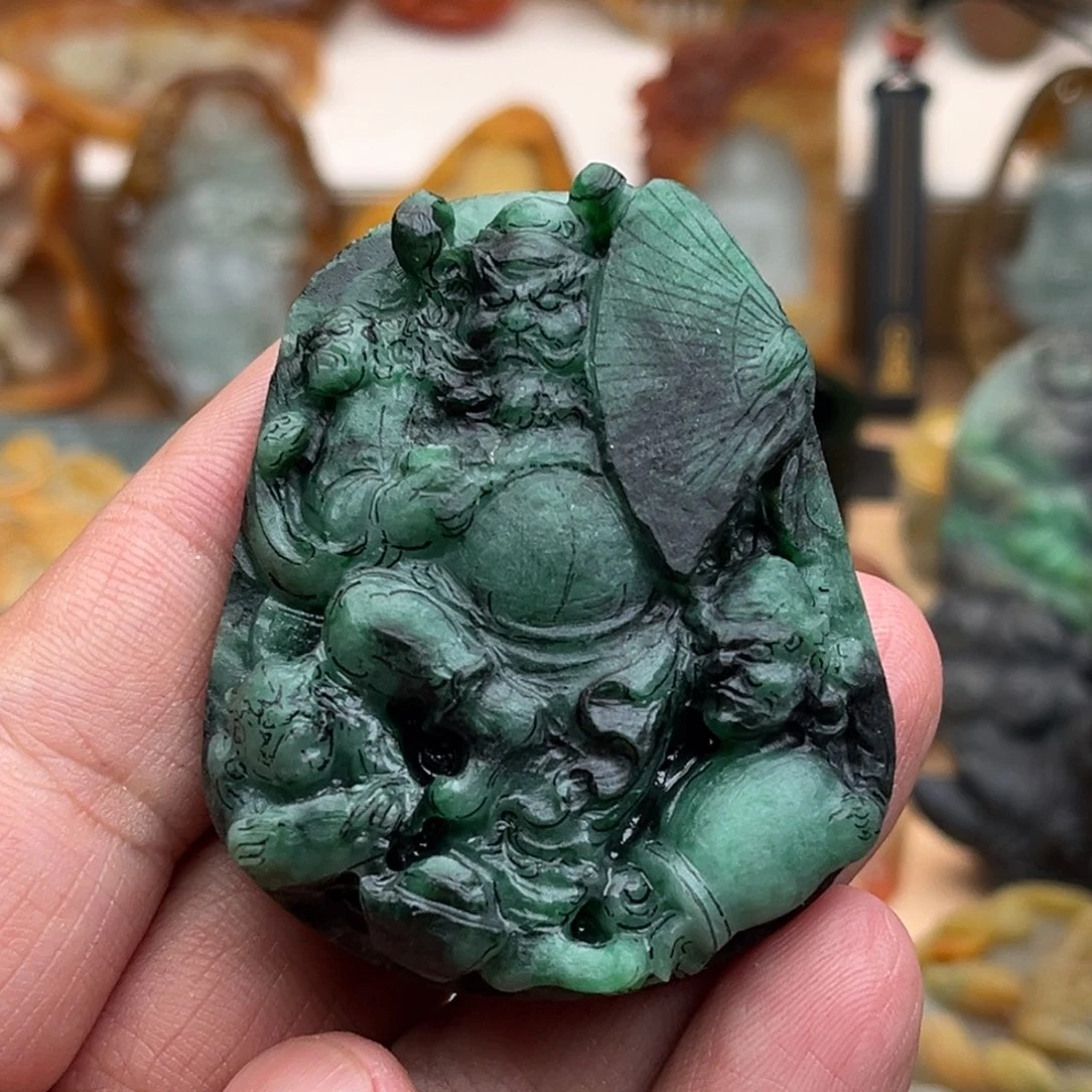 【闪购商品】翡翠未镶嵌颈饰用**3