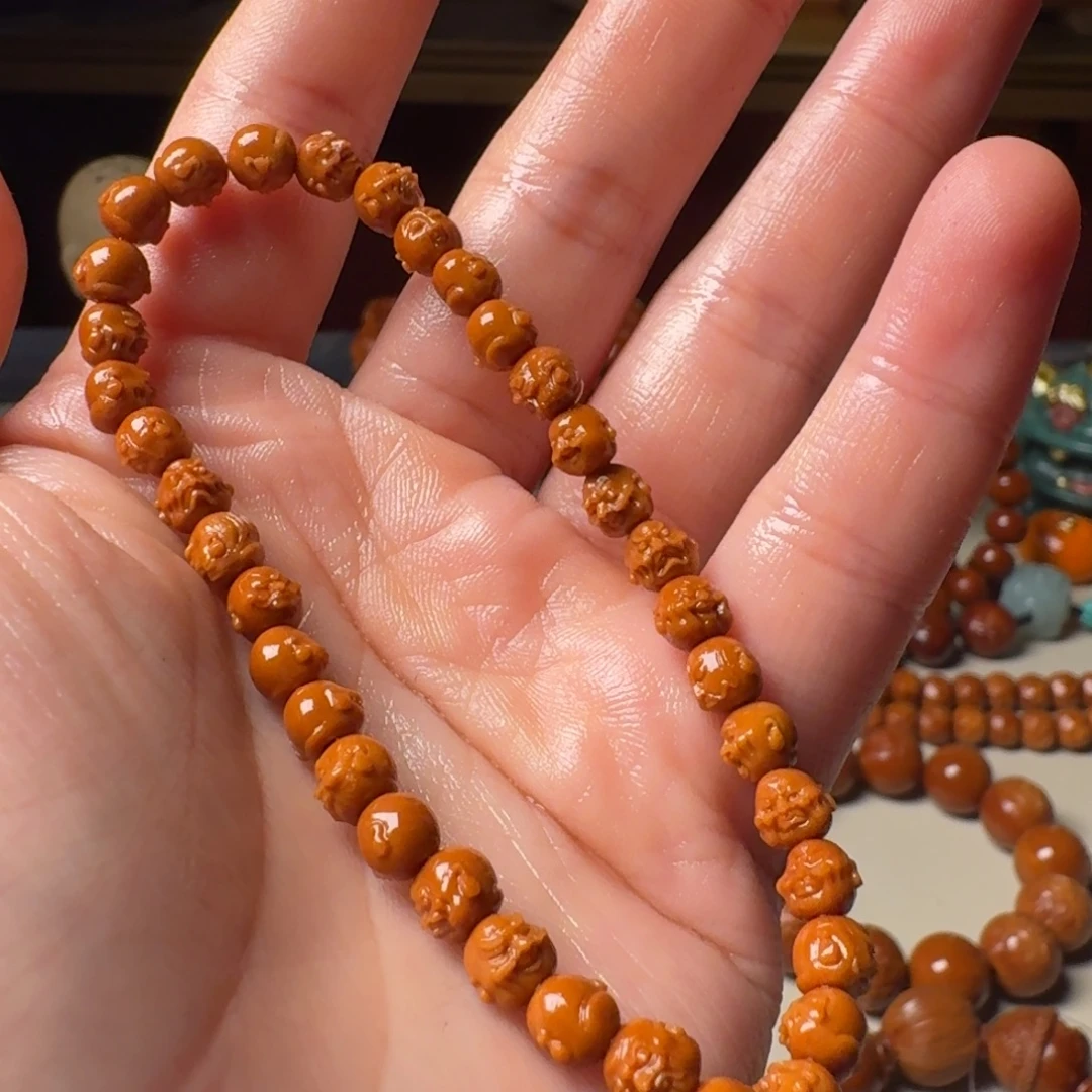 橄榄核手串/手链手工核尖36