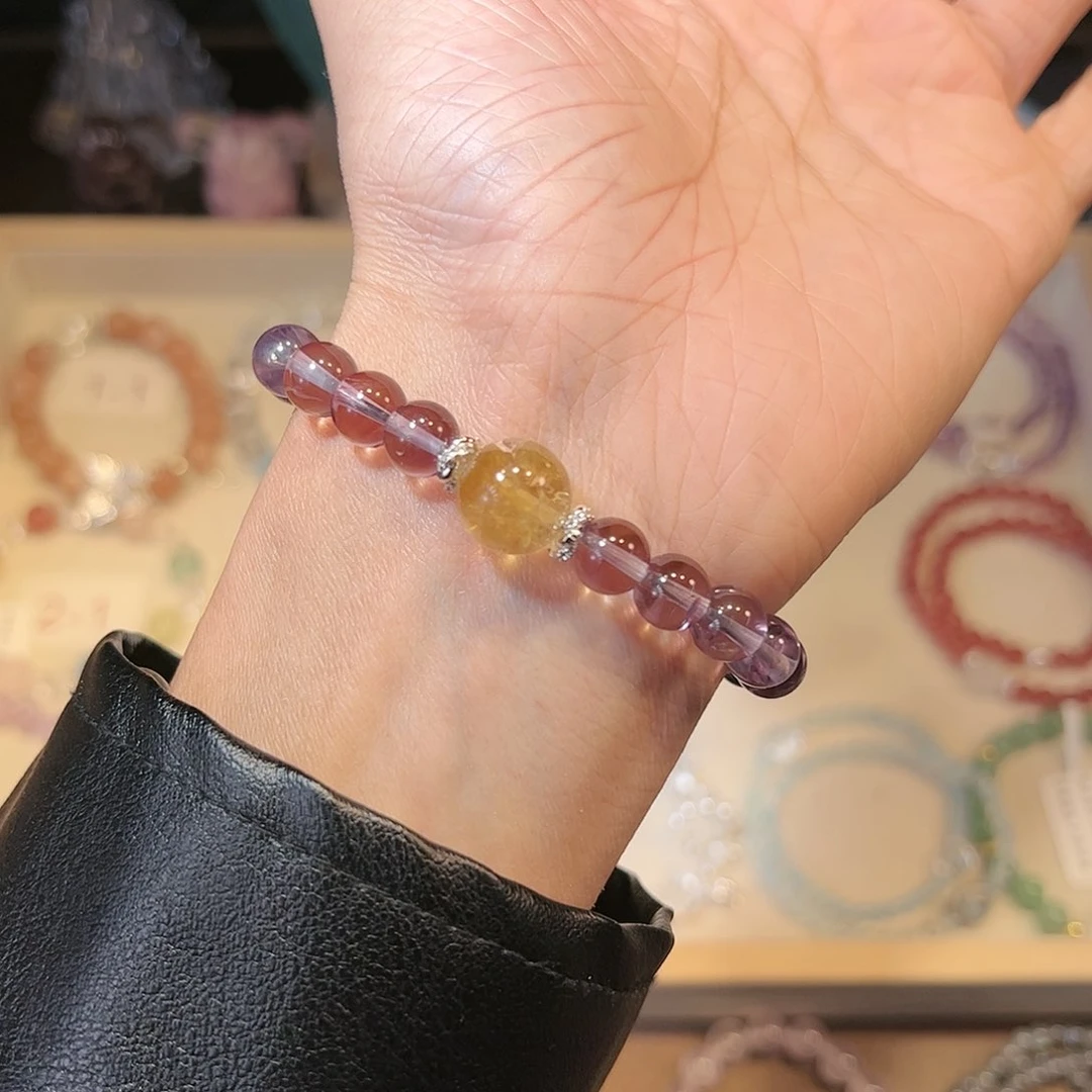 水晶手链未镶嵌紫