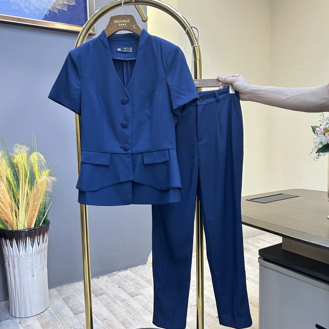 696 初夏设计感休闲时尚高级感职业装2025新款西装套装