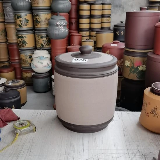 紫砂茶叶罐茶叶罐素面处理078