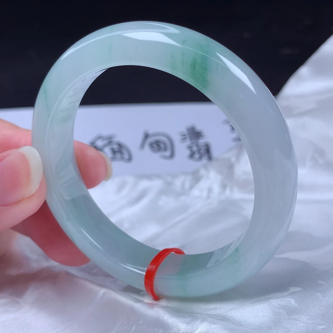 翡翠未镶嵌手镯52圈s1611