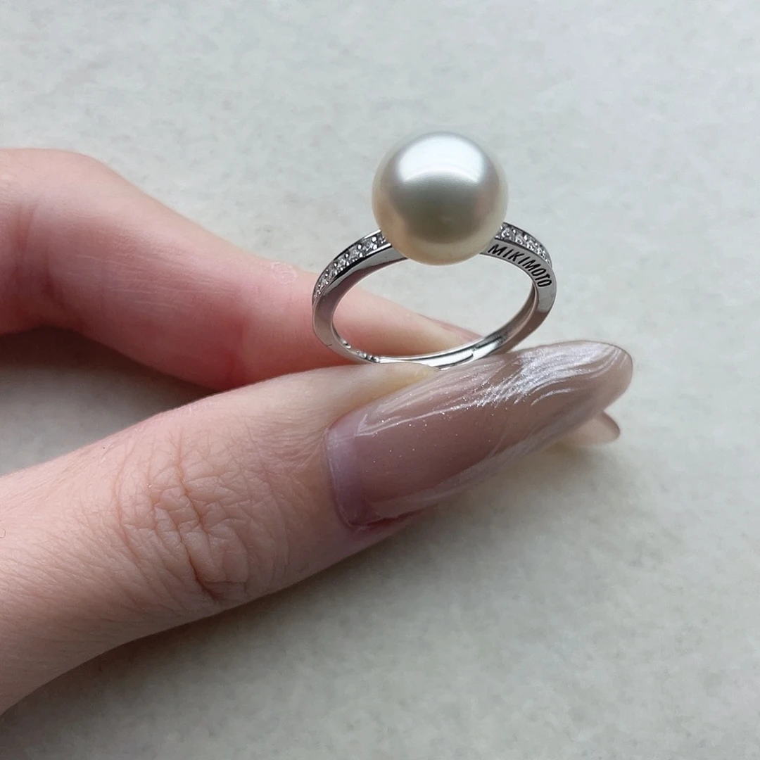 海水珍珠戒指30银S925镶嵌