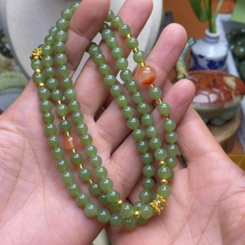 【闪购商品】颈饰未镶嵌岫岩老玉（透闪石质玉）光*