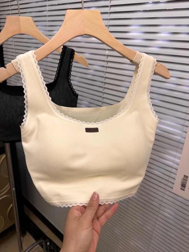 活力四射少女文胸抹胸防走光运动女背心