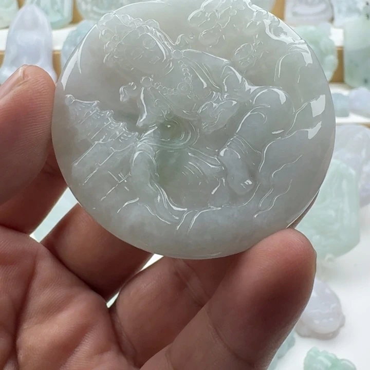 翡翠未镶嵌颈饰天然缅甸A货翡翠