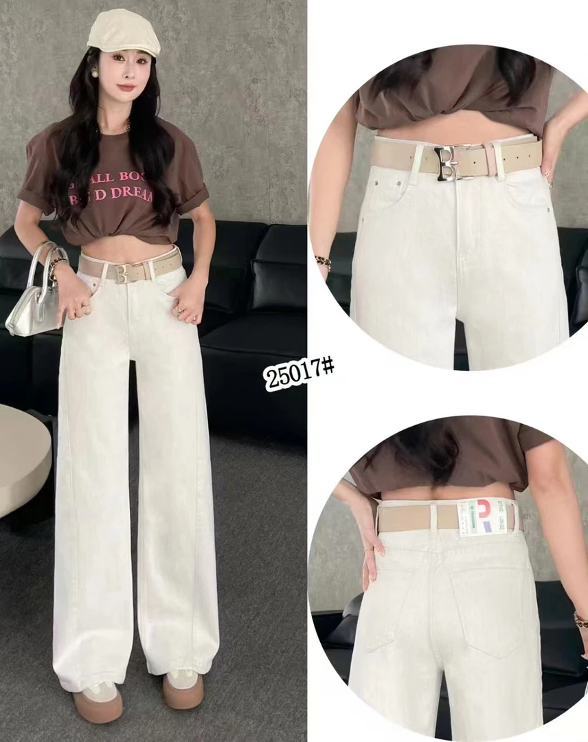 艾米丽新款直筒牛仔裤