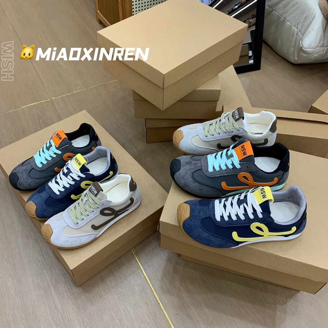 【瞄星人】MIAO拼色网红百搭网面德训阿甘休闲鞋