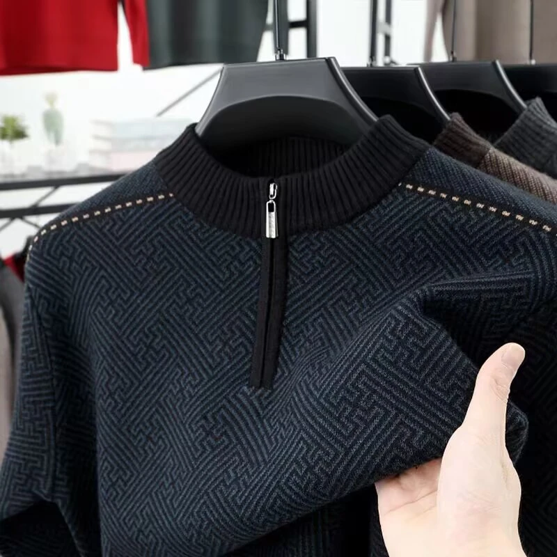 51-100中老年毛衣针织衫男士时尚休闲百搭保暖秋冬冬季