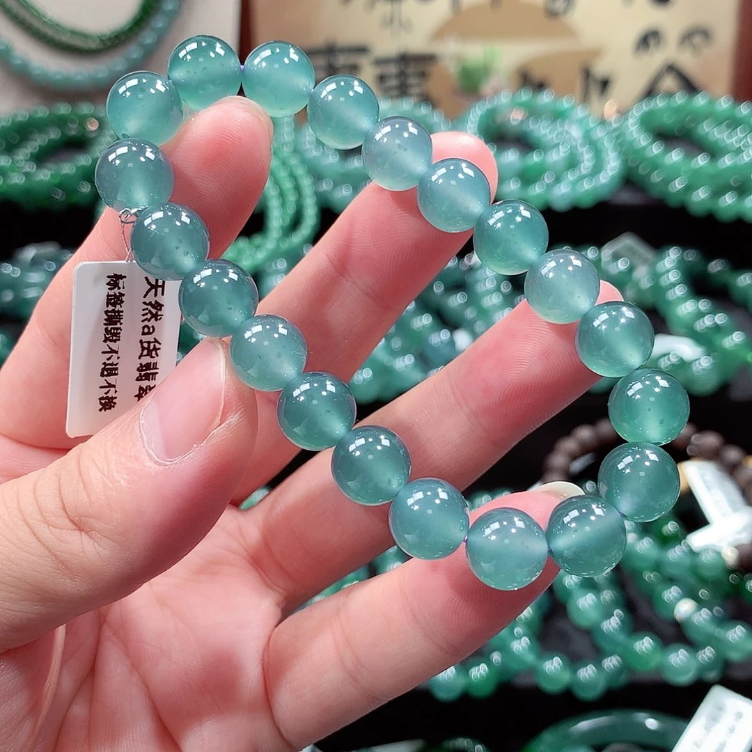翡翠未镶嵌手链卡10