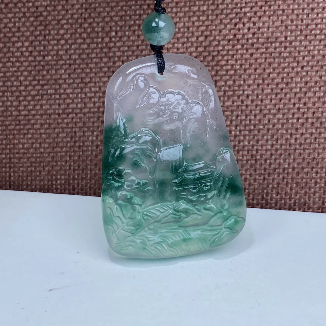 FC-849号精品蓝冰山水吊坠多样性发一件