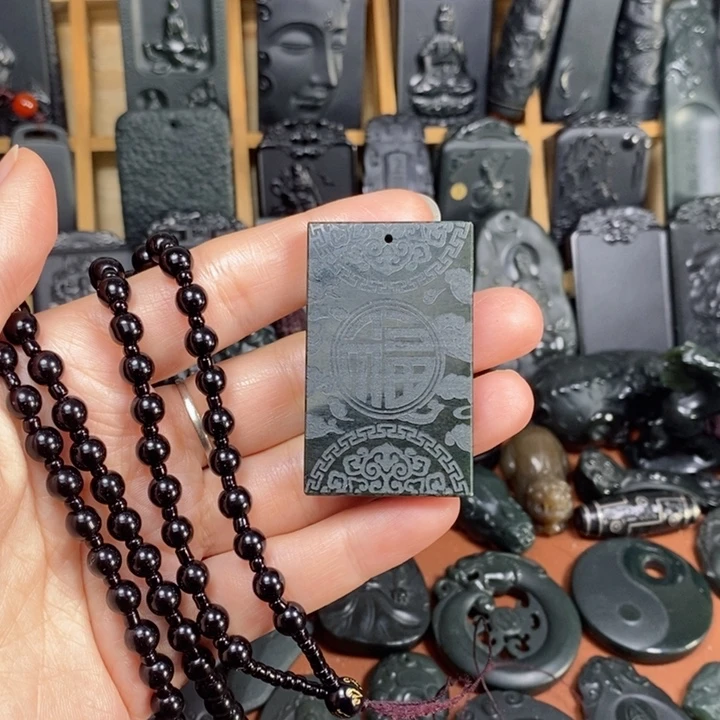 和田玉（青玉）未镶嵌颈饰