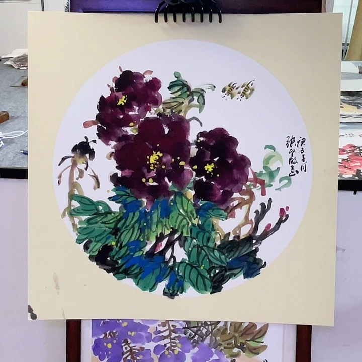 国画张圣敏先生纯手绘作品