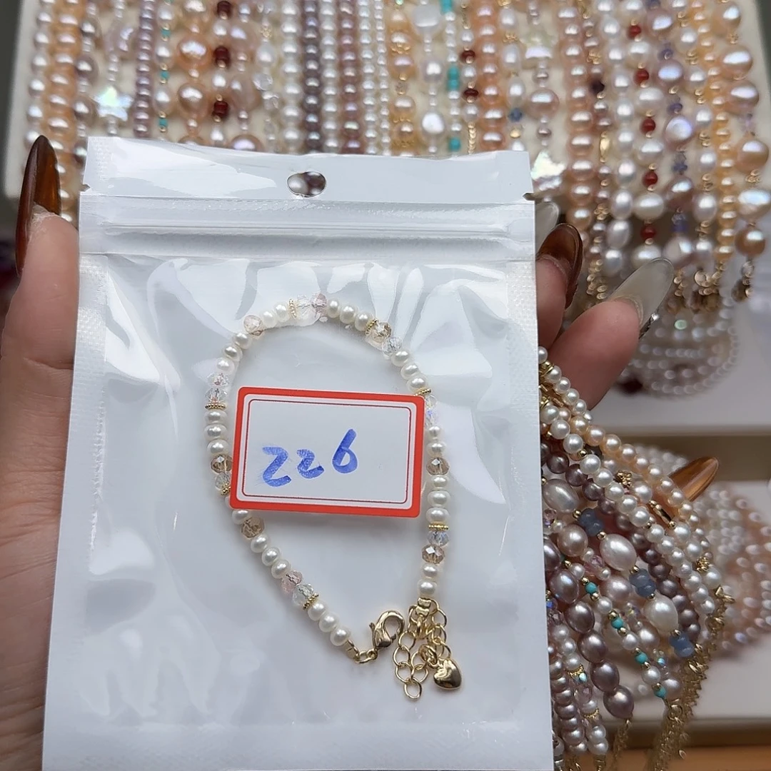 小***-银S925镶嵌淡水珍珠手绳