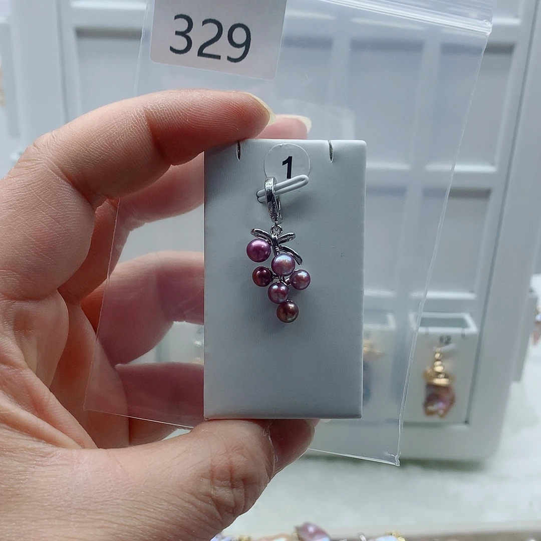 合金吊坠(不含链)淡水珍珠