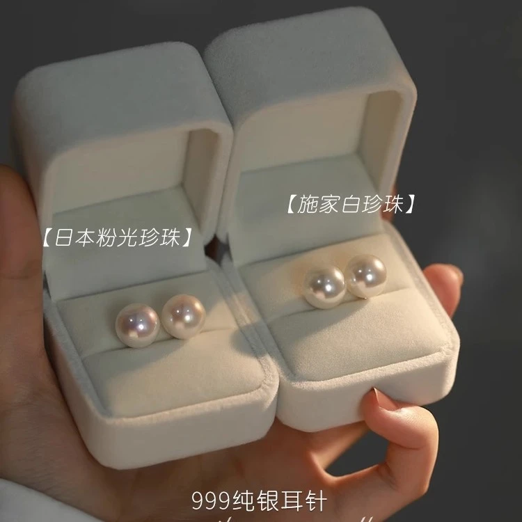 韩代fever同款耳钉999女施家高级感轻奢正圆复古耳环