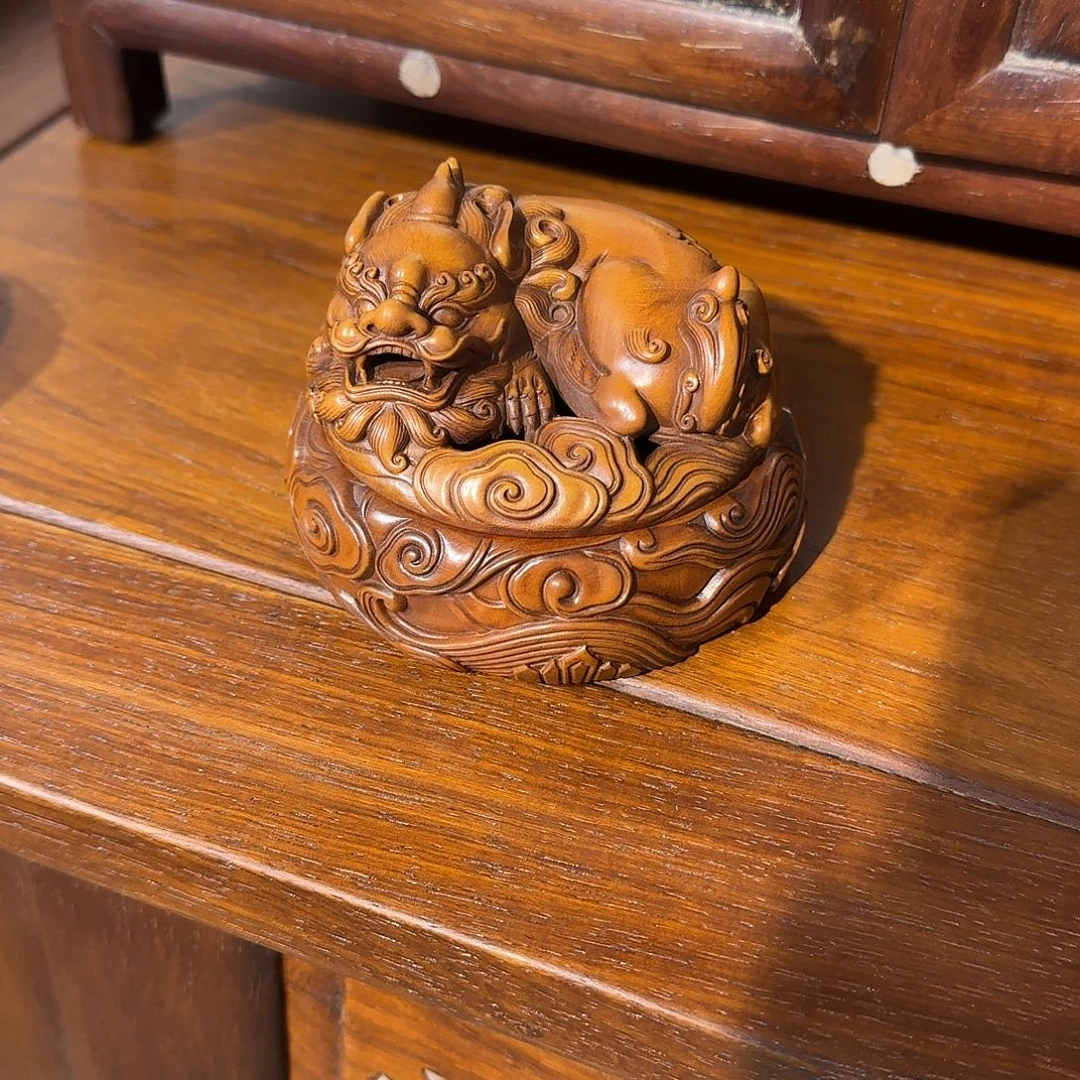 *****木复古装饰摆件熏炉10/7厘米