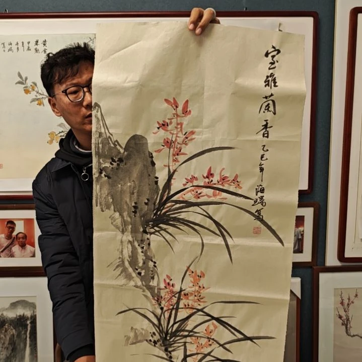 国画贾海瑞老师现场定制