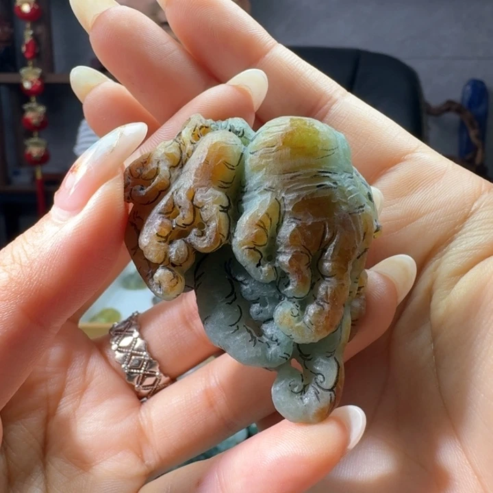 定制翡翠未镶嵌佛手瓜