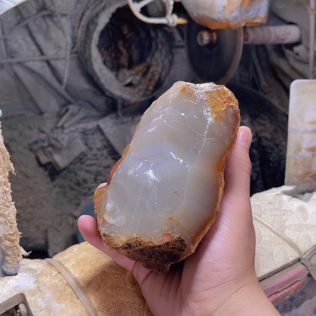 如***意定制玛瑙天然玛瑙手镯原石