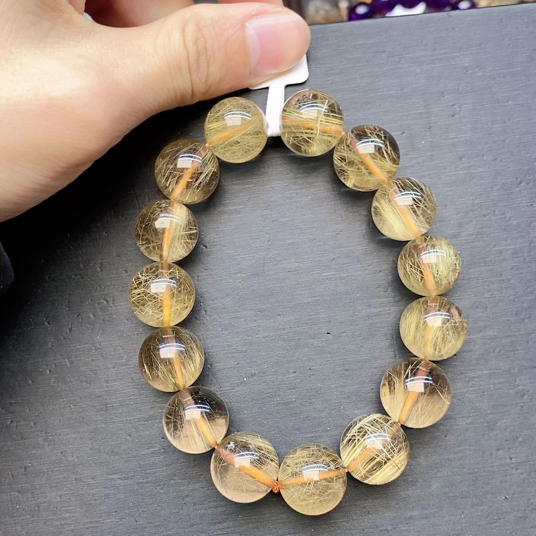 水晶手链未镶嵌10金发13mm