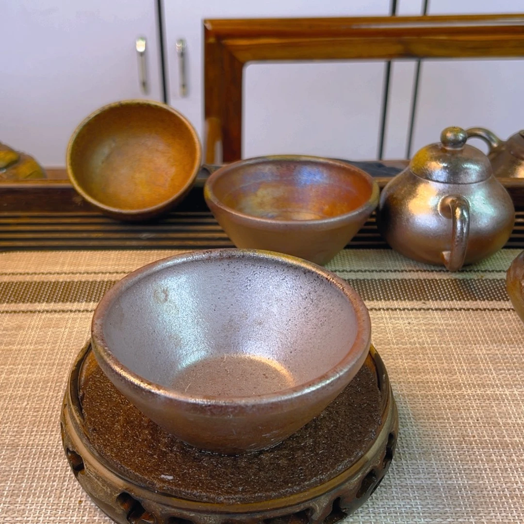 茶壶紫砂底槽清柴烧120cc