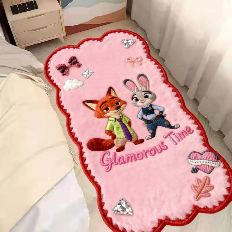 K129【新人福利】卧室床边地毯高级感长条加厚主卧羊绒毯儿童床边毯