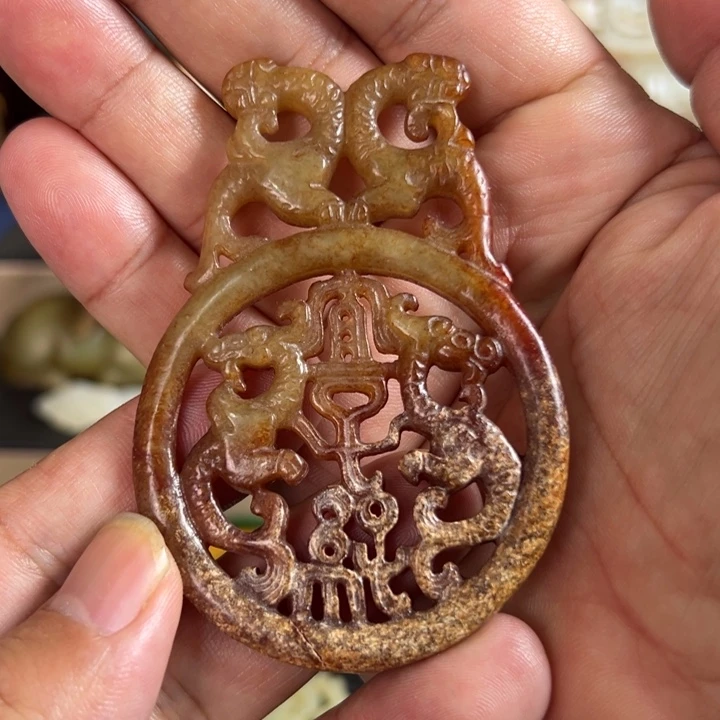 和田玉未镶嵌挂件