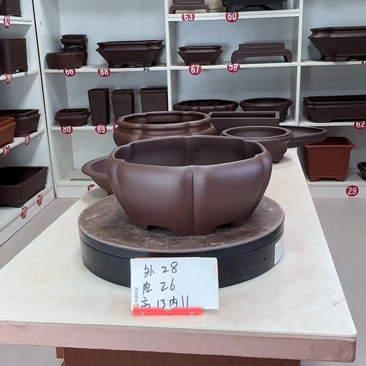 八***八花盆紫砂深南瓜盆
