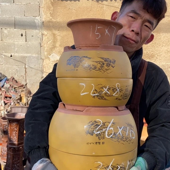 紫砂花盆开工大吉吧，开工