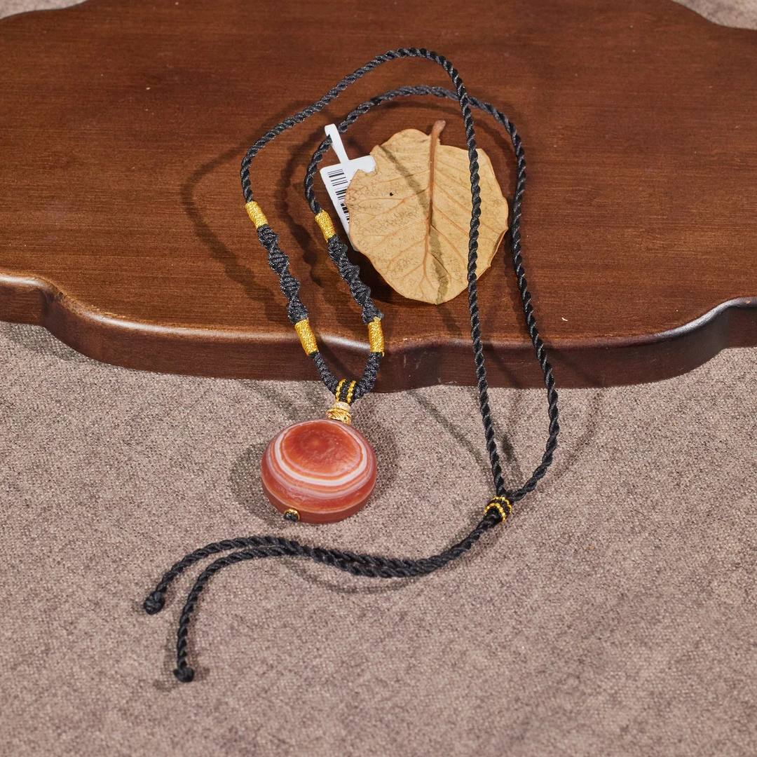 【歪歪】羊板眼*玛瑙珠珠项链*W69801