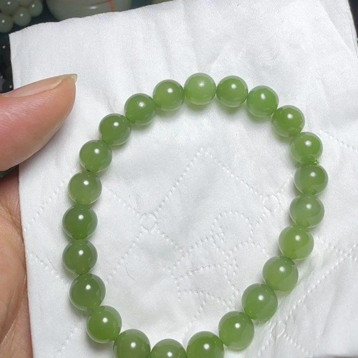 和田玉（碧玉）未镶嵌手串