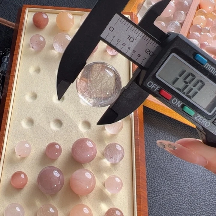 水晶手链未镶嵌K**i19m定制通孔不退不换