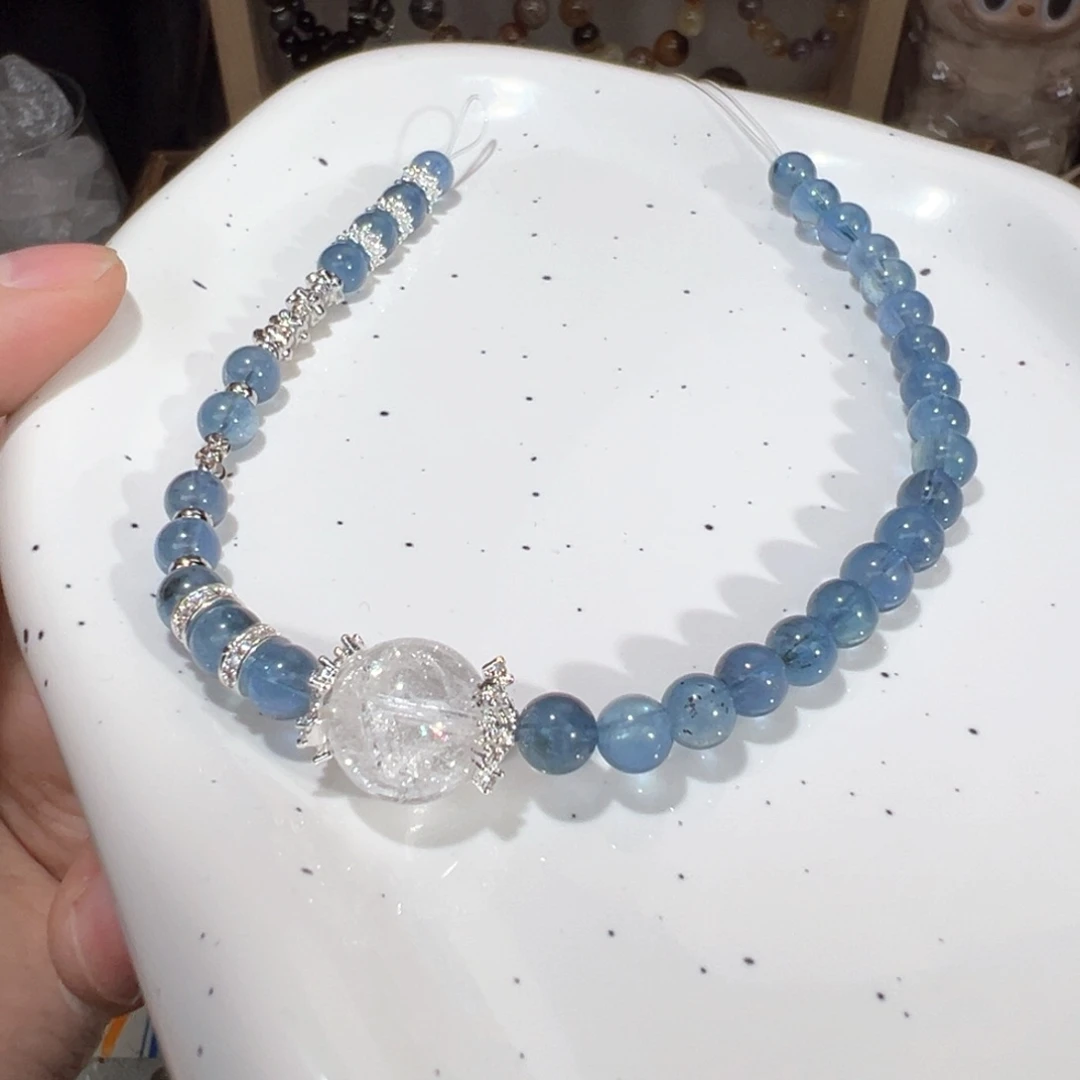 水晶手绳未镶嵌海蓝宝