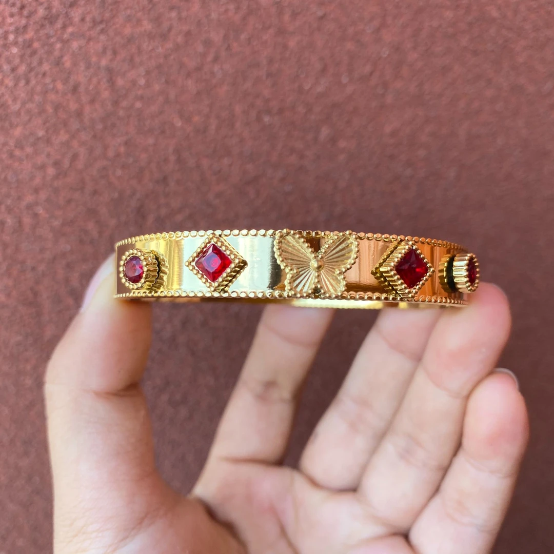 A637-云上蝴蝶卡扣手镯