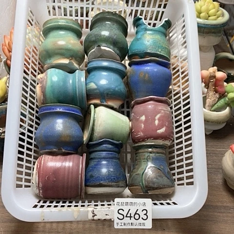 紫砂花盆463瑕疵品口径3到4左右