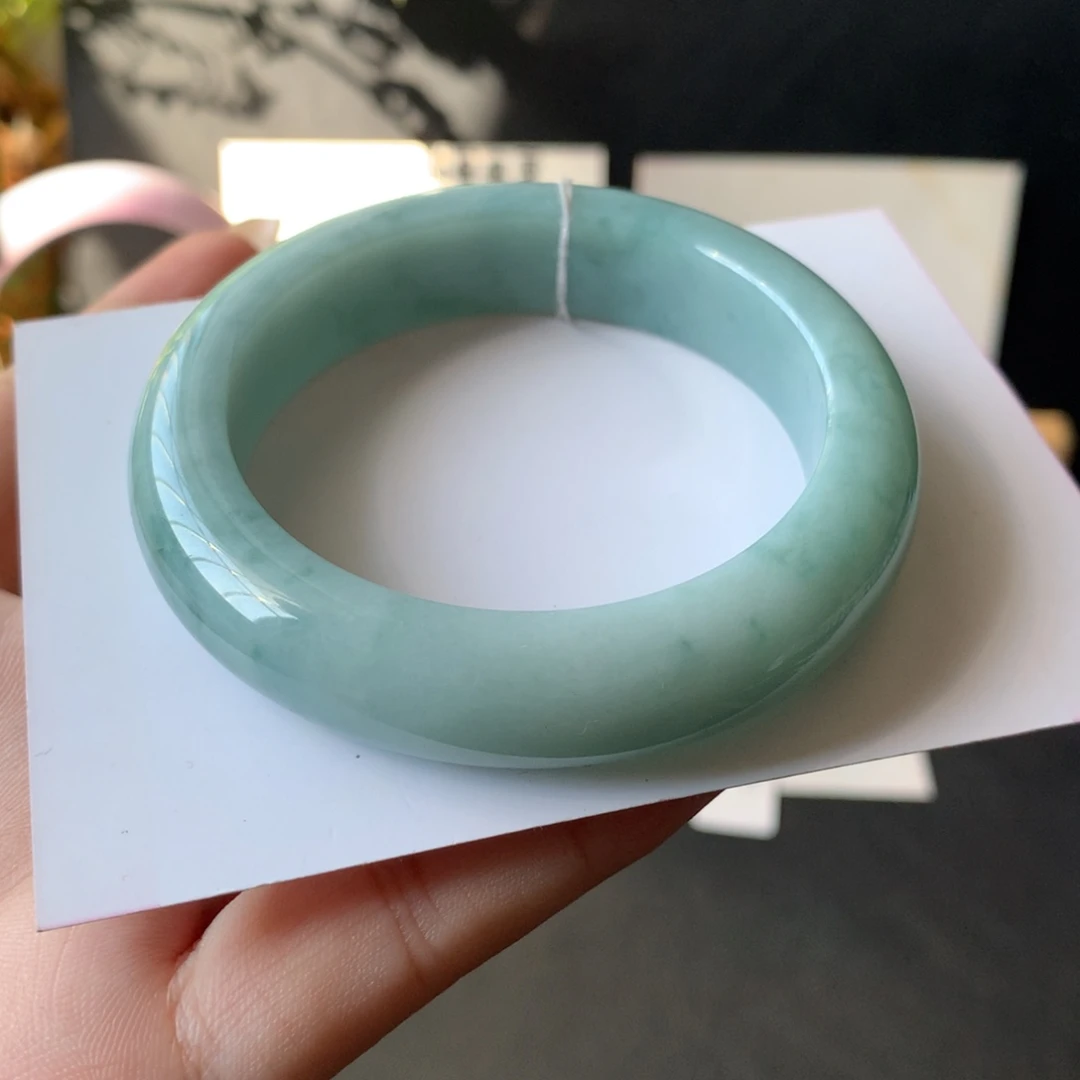 翡翠未镶嵌手镯31号50.5-12.8-8.8