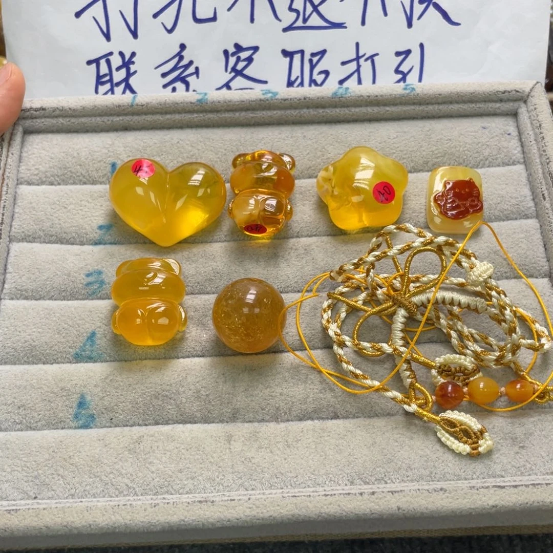 哈***5琥珀未镶嵌裸石天然琥珀 抵卷