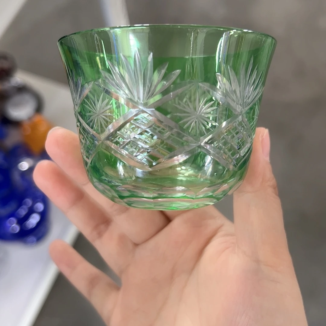 水晶玻璃高脚款微瑕一个