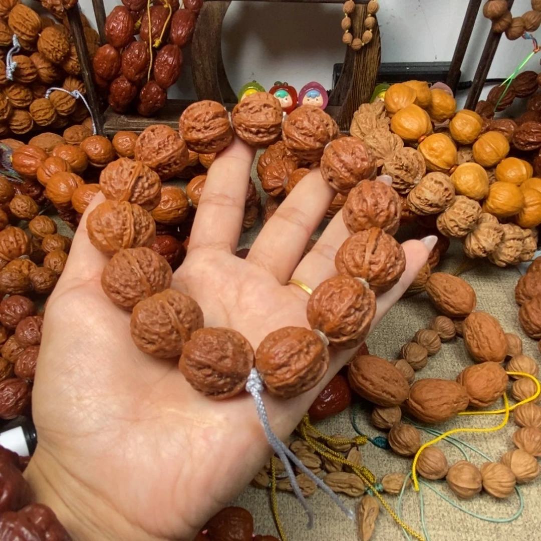 文玩核桃吊坠桃心手串文玩核桃