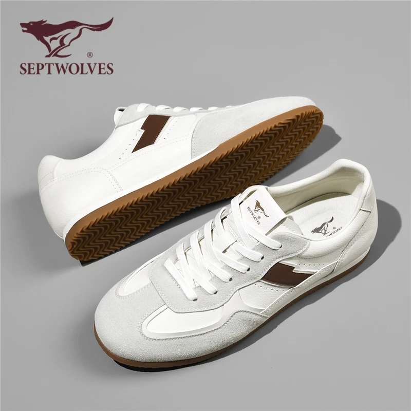 七匹狼正品男鞋2025新款秋季休闲运动板鞋男款百搭经典阿甘德训鞋