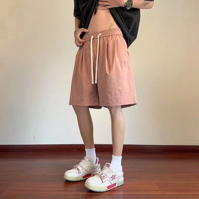 2025年夏季新款美式休闲速干裤男潮流百搭五分裤子ins薄款