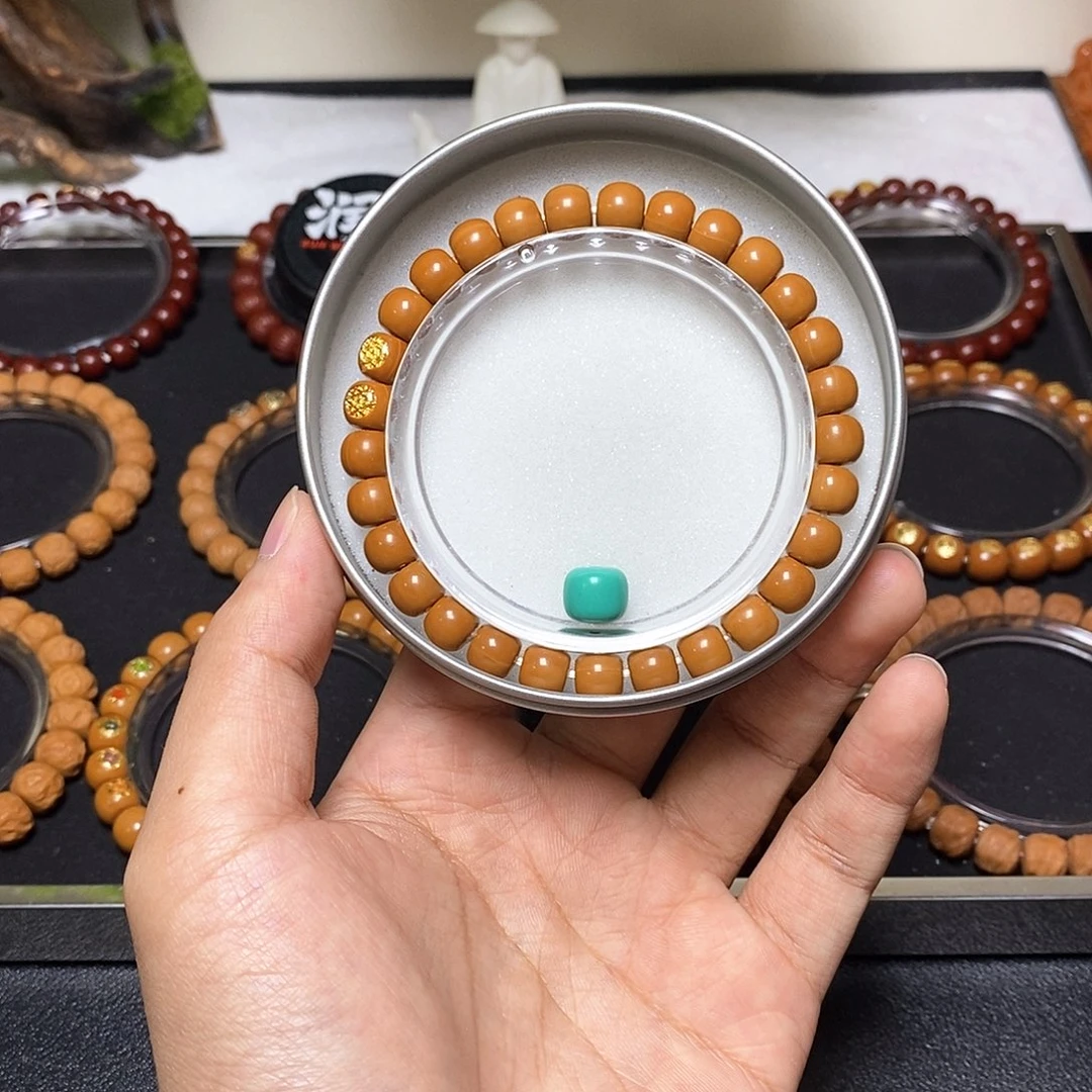 手串猴头核桃全品无暇六芒星金标超小老邢尺寸8左右精品