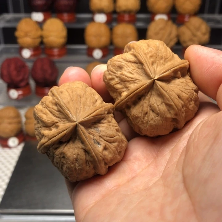 把件文玩核桃2四棱
